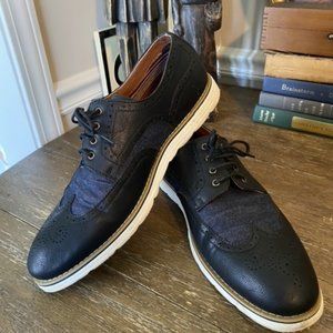 Ferro Aldo, Modern Men's Business Casual Work Shoes, Wing-tip Oxfords